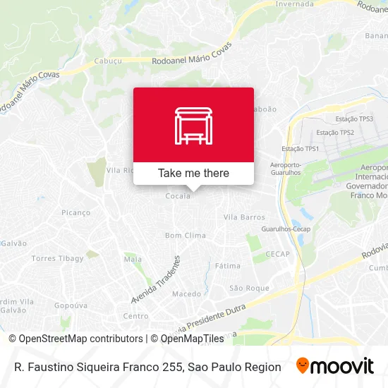 R. Faustino Siqueira Franco 255 map