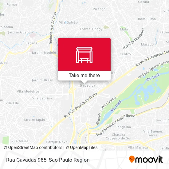 Rua Cavadas 985 map