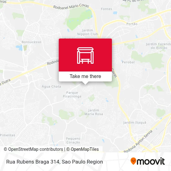 Rua Rubens Braga 314 map