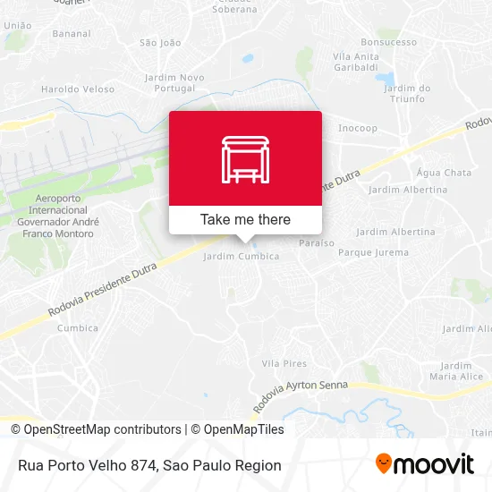 Rua Porto Velho 874 map