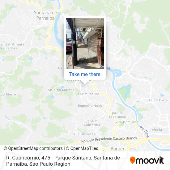 R. Capricórnio, 475 - Parque Santana, Santana de Parnaíba map