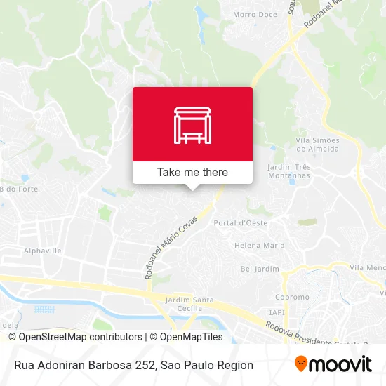 Rua Adoniran Barbosa 252 map