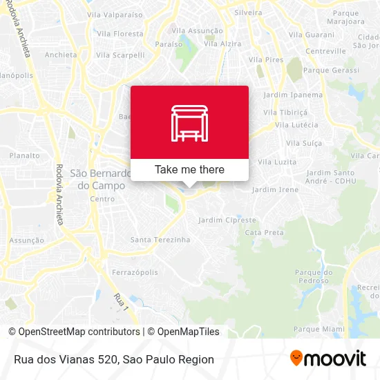 Rua dos Vianas 520 map