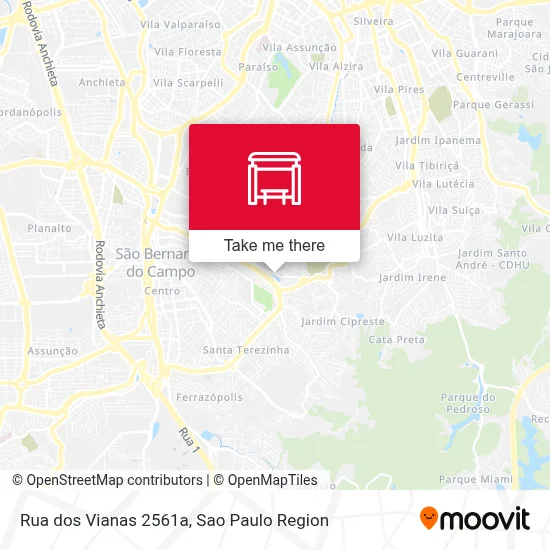 Rua dos Vianas 2561a map