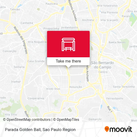 Parada Golden Ball map