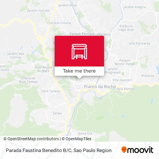 Parada Faustina Benedito B/C map