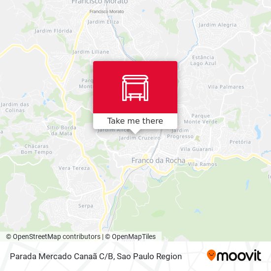 Parada Mercado Canaã C/B map