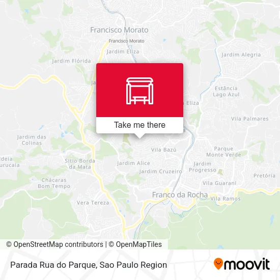 Parada Rua do Parque map