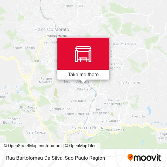Rua Bartolomeu Da Silva map