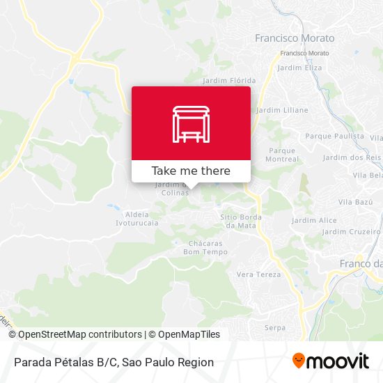 Parada Pétalas B/C map