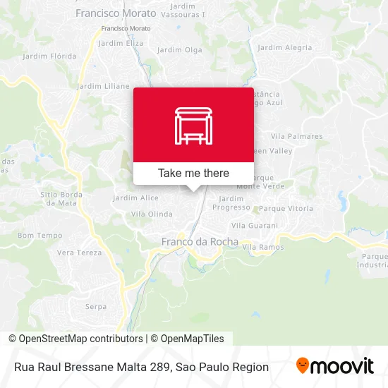 Rua Raul Bressane Malta 289 map