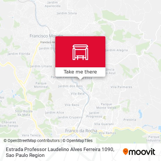 Estrada Professor Laudelino Alves Ferreira 1090 map
