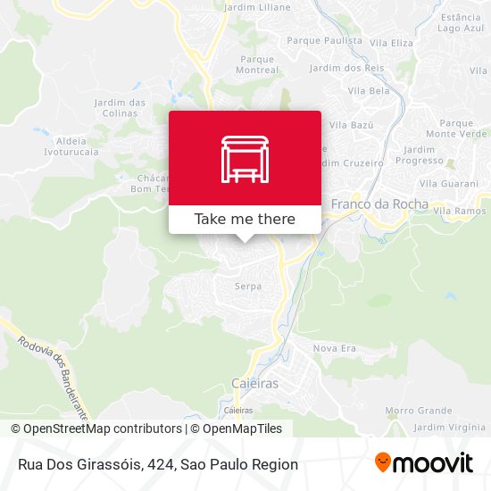 Rua Dos Girassóis, 424 map