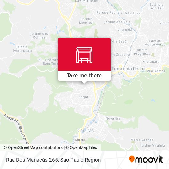 Rua Dos Manacás 265 map