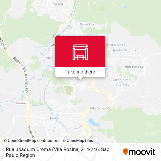 Rua Joaquim Crema map