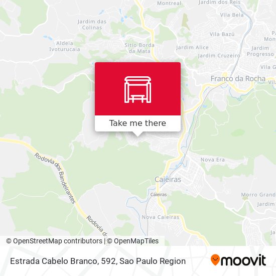 Estrada Cabelo Branco, 592 map