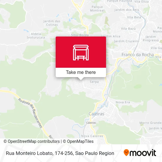 Rua Monteiro Lobato, 174-256 map