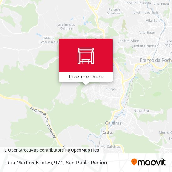 Rua Martins Fontes, 971 map