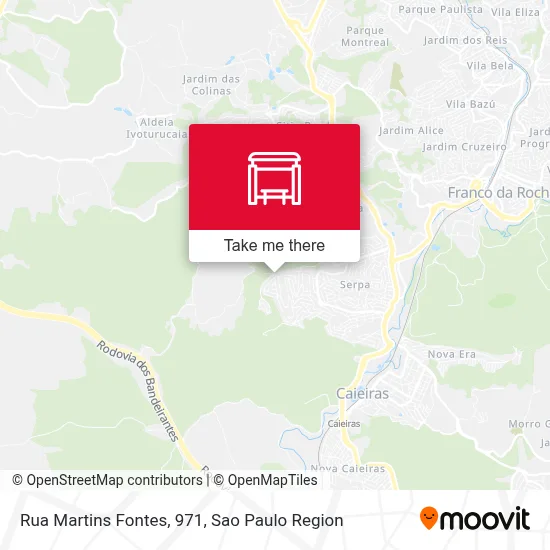 Rua Martins Fontes, 971 map