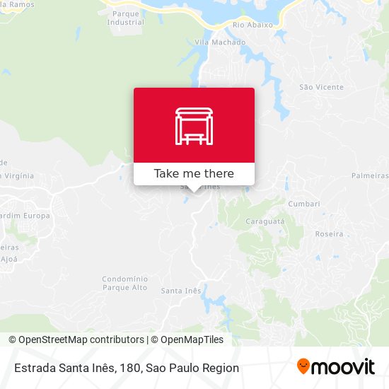 Estrada Santa Inês, 180 map