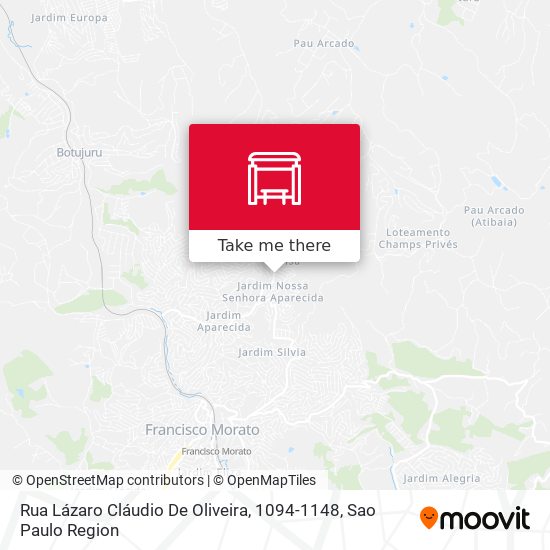 Rua Lázaro Cláudio De Oliveira, 1094-1148 map