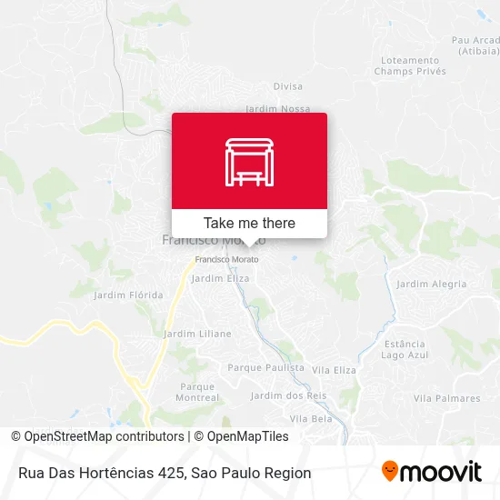 Rua Das Hortências 425 map