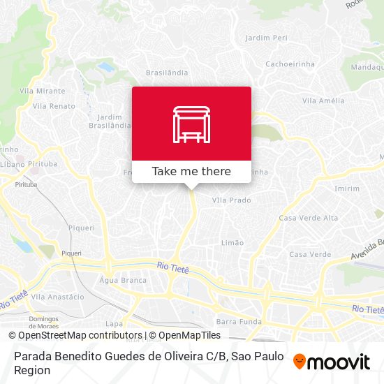 Mapa Parada Benedito Guedes de Oliveira C / B