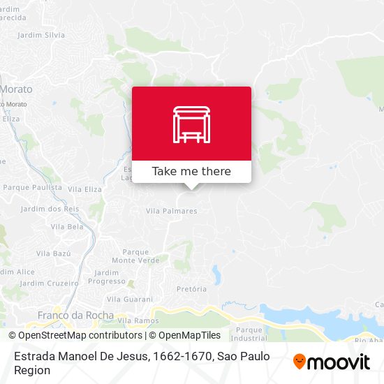 Estrada Manoel De Jesus, 1662-1670 map