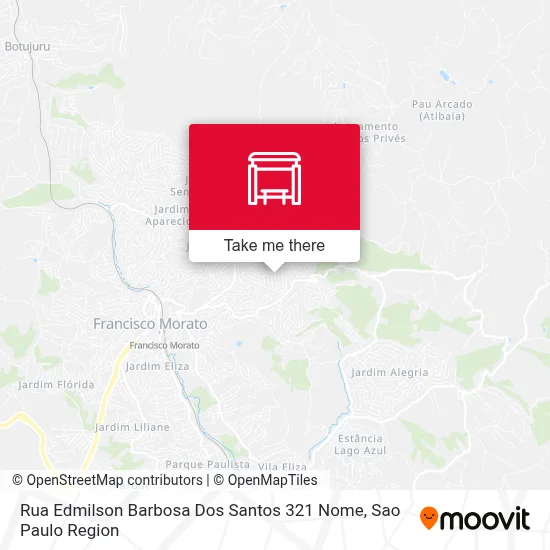 Rua Edmilson Barbosa Dos Santos 321 Nome map