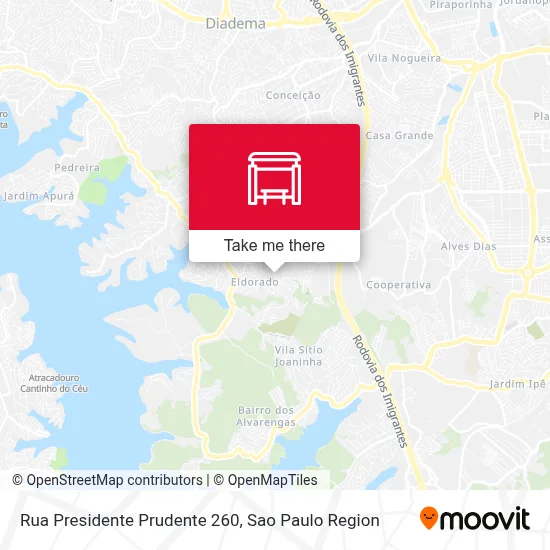 Rua Presidente Prudente 260 map