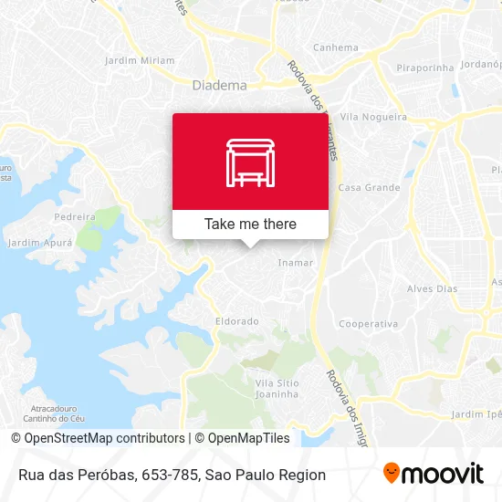 Rua das Peróbas, 653-785 map