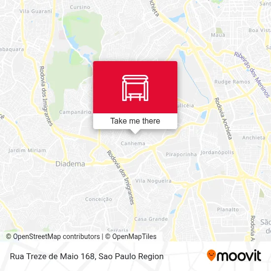 Rua Treze de Maio 168 map