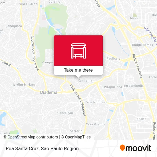 Rua Santa Cruz map