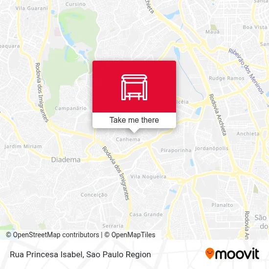 Rua Princesa Isabel map