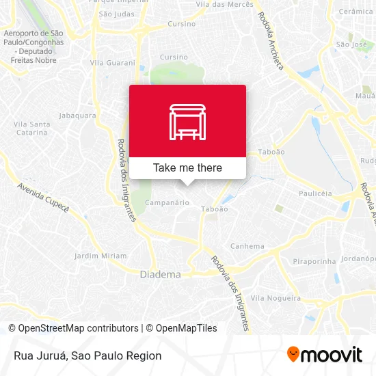 Rua Juruá map