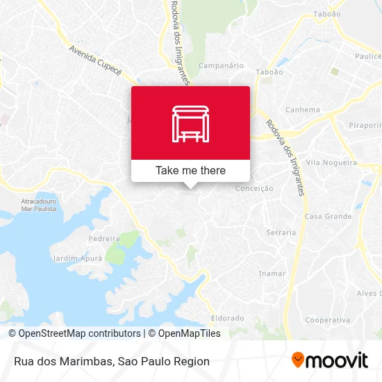 Rua dos Marimbas map