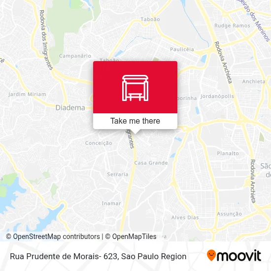 Rua Prudente de Morais- 623 map