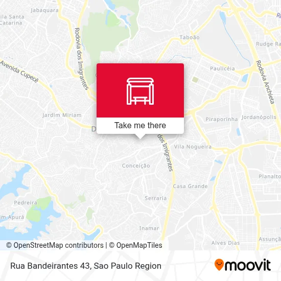 Rua Bandeirantes 43 map