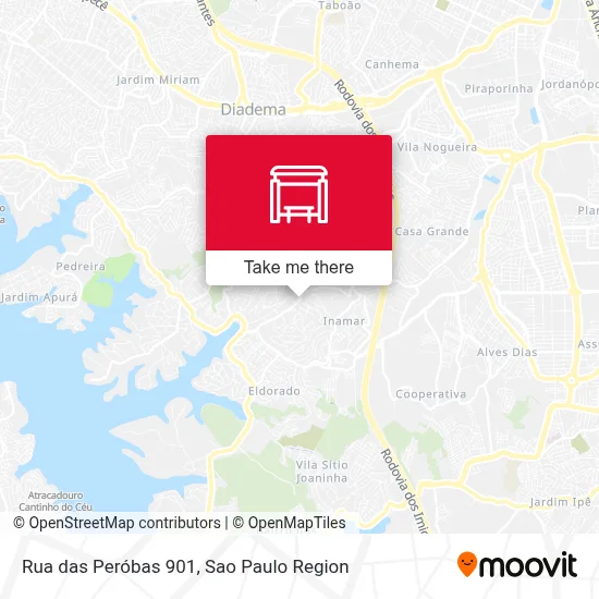 Rua das Peróbas 901 map