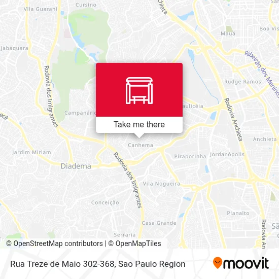 Rua Treze de Maio 302-368 map