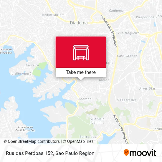 Rua das Peróbas 152 map