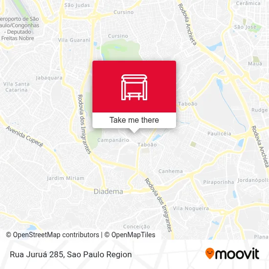 Rua Juruá 285 map