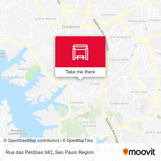 Rua das Peróbas 682 map