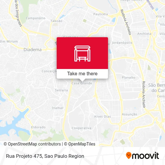 Rua Projeto 475 map