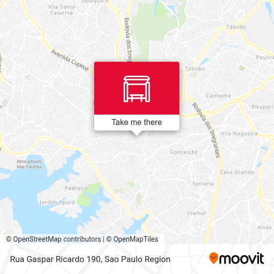 Rua Gaspar Ricardo 190 map
