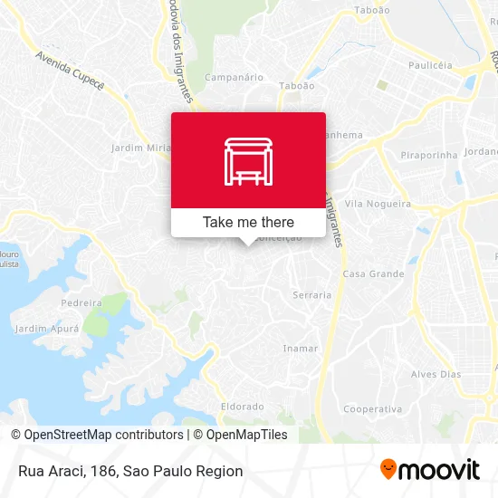 Rua Araci, 186 map
