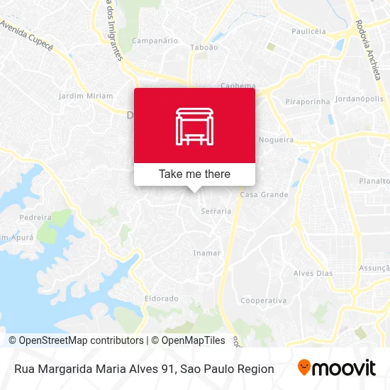 Rua Margarida Maria Alves 91 map