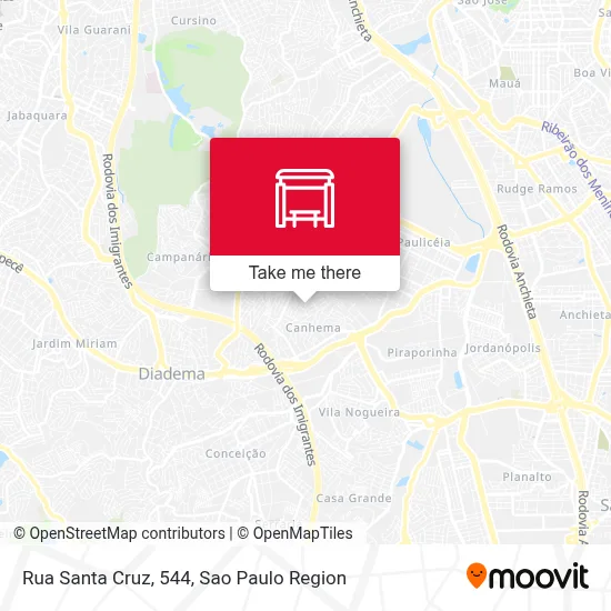 Rua Santa Cruz, 544 map