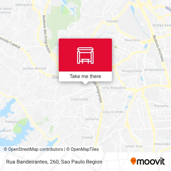 Rua Bandeirantes, 260 map