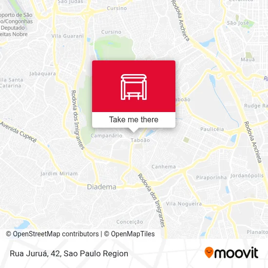 Rua Juruá, 42 map